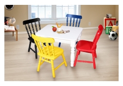 MESA DALAS INFANTIL TAMPO 18MM BRANCO FOSCO